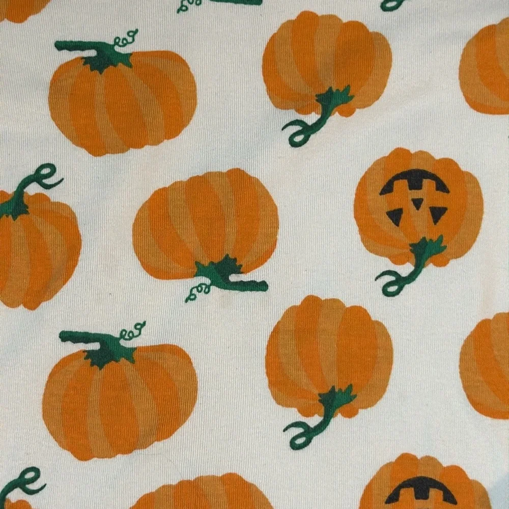 Old Navy long sleeve pajamas kids large pumpkin jack o’lantern halloween fall